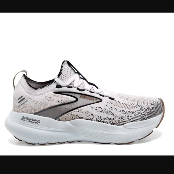 NIB Brooks Glycerin StealthFit 21 Running Shoe Women Color White Grey Black